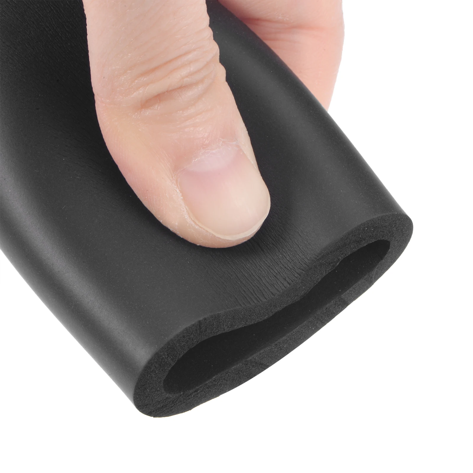 1 Meter Schwarz NBR Schwamm Schaum Gummi Rohr Fitness Ausrüstung Griff Bars Wärmedämmung Rohr Pipeline Halter Schutzhülle Image