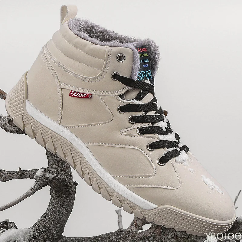 Modische, vielseitige neue Herbst-Winter-Herrenschuhe, lässig, bequem, warme Schneestiefel, minimalistische Anti-Rutsch-Schuhe für den Außenbereich