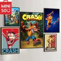 MINISO Crash Bandicoot Gioco Mosaico Kit di pittura diamante 5D Artigianato fai da te Arte Trapano completo Decorazione Roma Regalo
