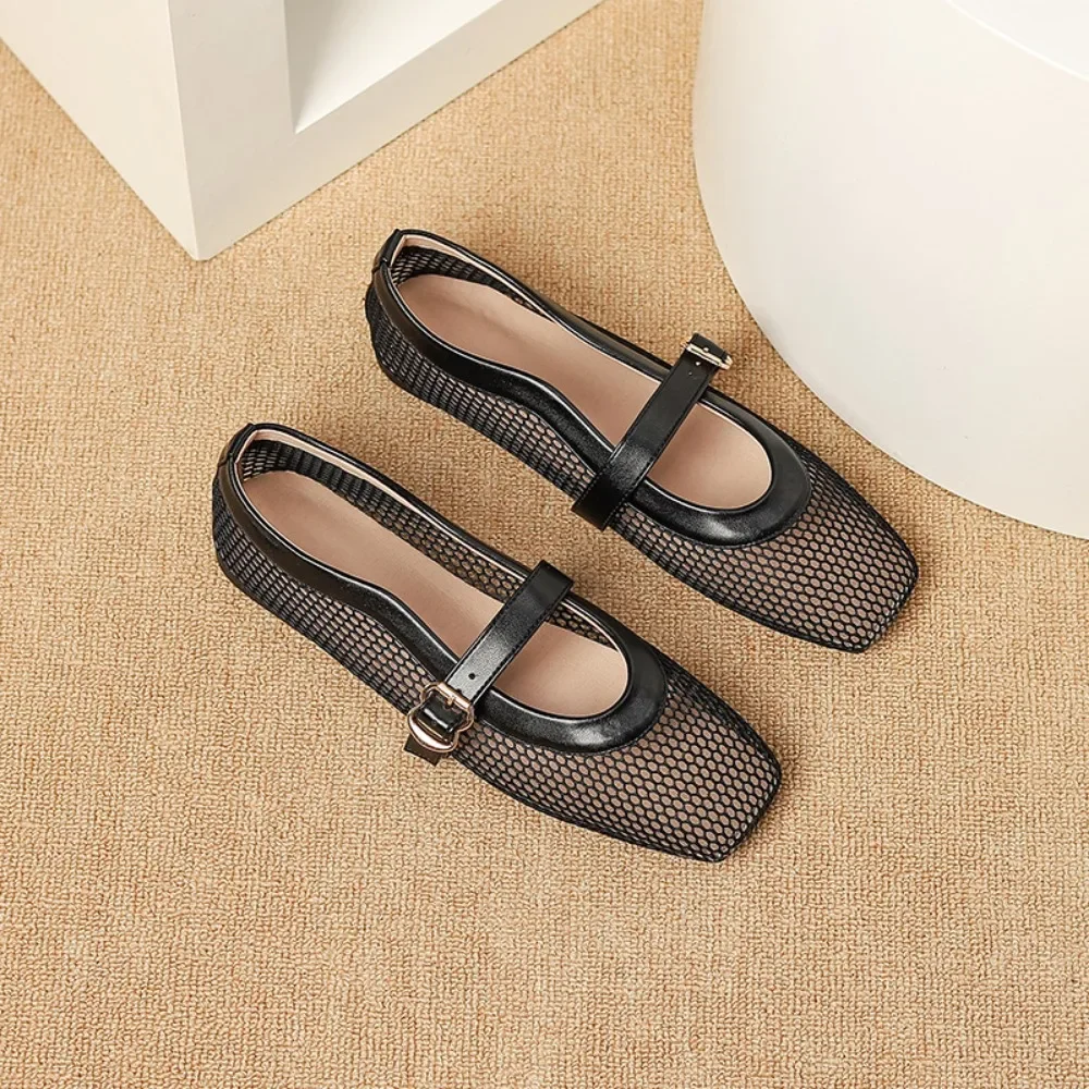 Flat Sandals Woman Mesh Women