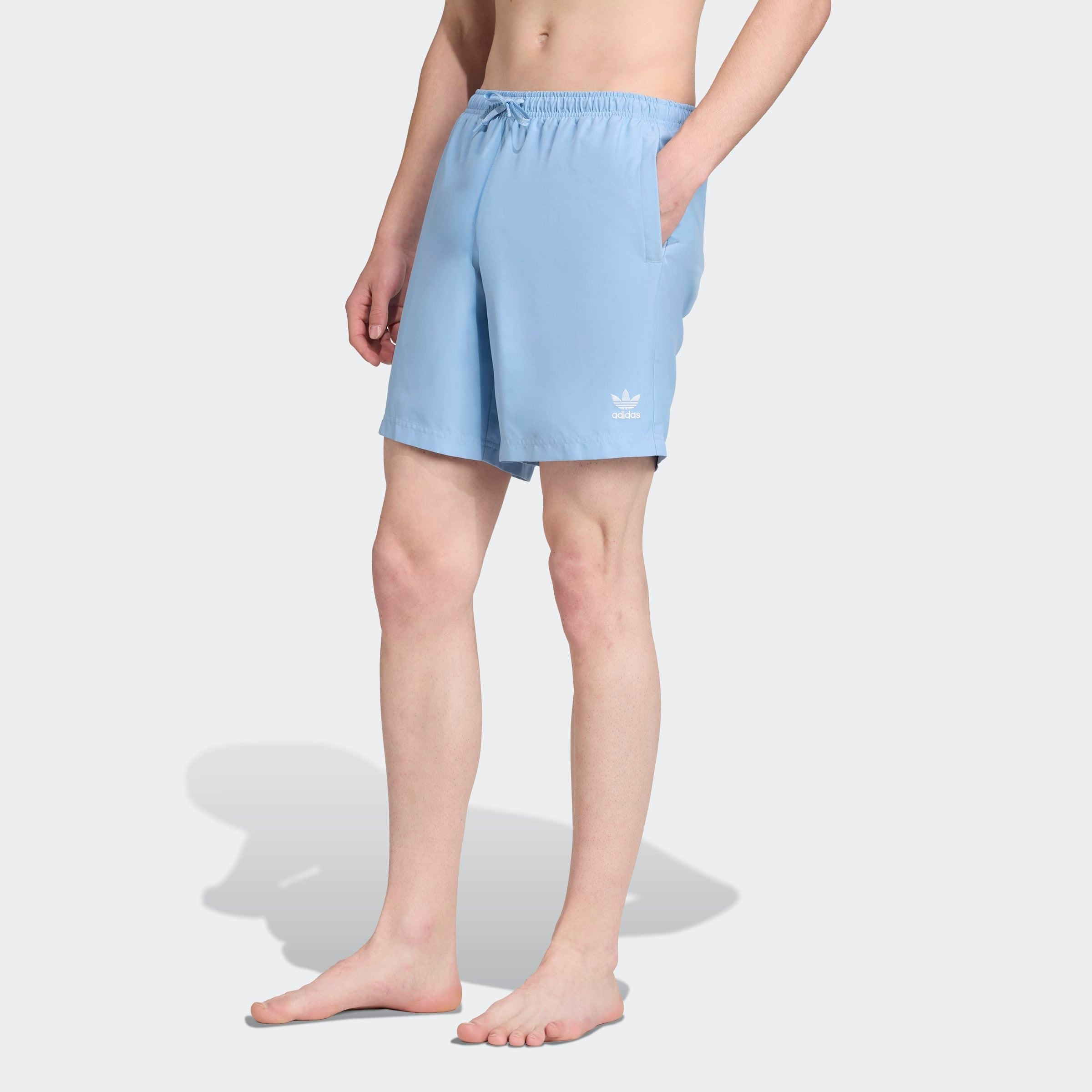Badeshorts ADIDAS PERFORMANCE "ADIC SOLID 8INC", Herren, Gr. XL, N-Gr, ash blau, Obermaterial: 100% Polyester, Badehosen Image