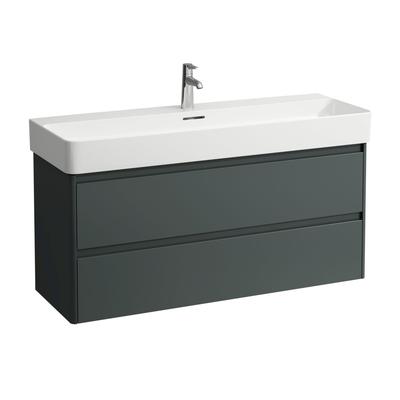 LAUFEN Waschtischunterschrank BASE 2.0 400x1168x515 2 Schubl m. Griffmulde f.WT H810289 verkehrsgrau H4114221082661 Image
