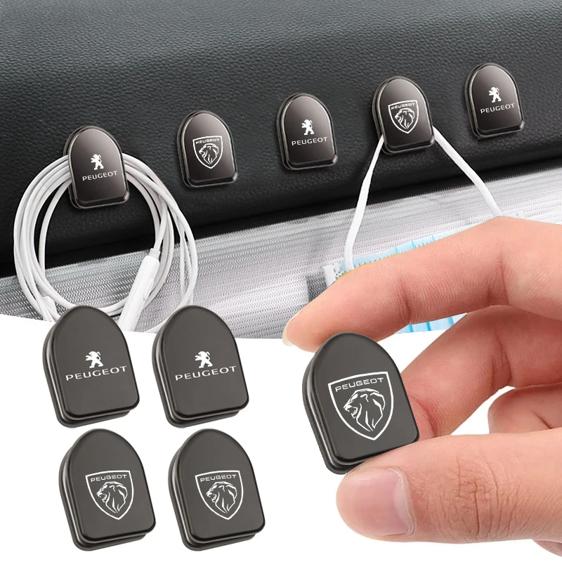 Crochets métalliques pour voiture Peugeot, crochet organisateur de rangement intérieur pour Peugeot 206 307 308 3008 207 208 407 408 4008 508 2008 301 5008 205