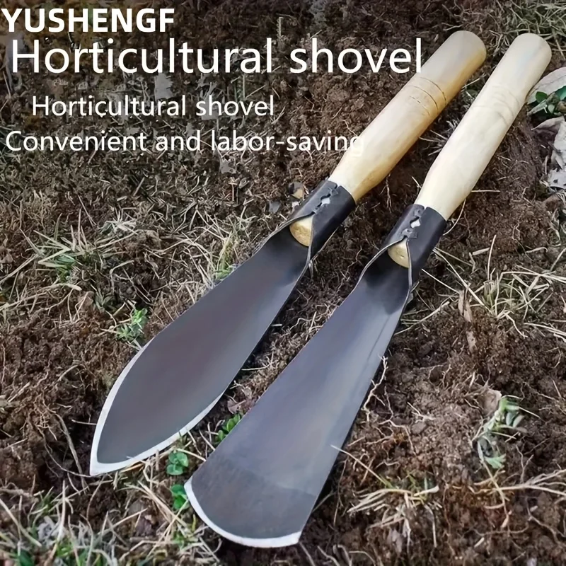 Outil de jardinage pelle pour creuser des légumes sol épaississement fer désherbage pelle outils de jardin pour jardin manche en bois extérieur