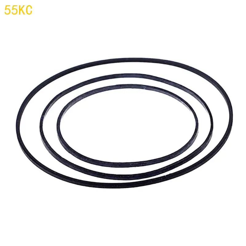 55KC Rubber Drive Belts 0.7mm/1mm for Turntables Cassette Players Tape Recorder Machine 40-190mm Folded 50/100PCS