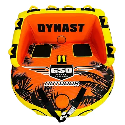 PVC Inflatable 2 4 6 Person Towable Tube, Towing Disco Rotating Gyro Boat, Water Toy
