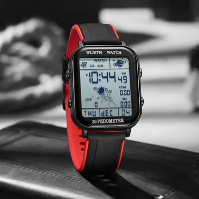 Watches for Man Digital Watch Stopwatch Countdown Wristwatch Calendar Clock Sport Pedometer Calculation Digital montre homme