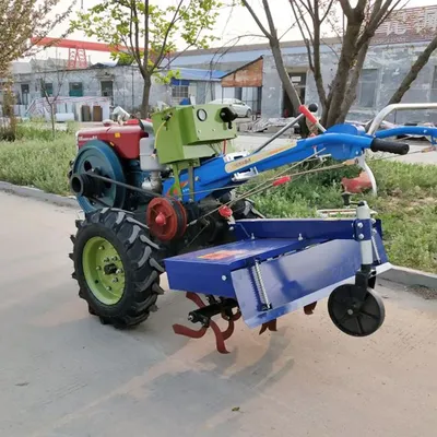 Manufacturer Power Tiller 20hp Hand Walking Tractors diesel Engine Walk Behind Mini Hand Walking Tractor
