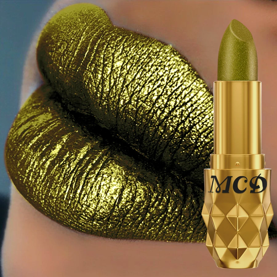 Rauchgrüner Lippenstift-Stift, wasserfest, glitzernd, schimmernd, für Lippen, koreanisches Make-up, Geschenke, Kosmetik, Lippentönung für Frauen, Lippenglasur, Schönheit