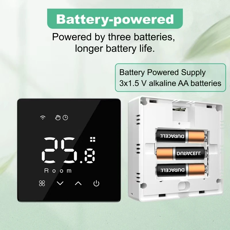 Tuya Smart Thermostat Batteriebetriebene Wifi Kessel Thermostat Gas Kessel Thermostat Temperatur Controller Von Alexa Google Hause Image