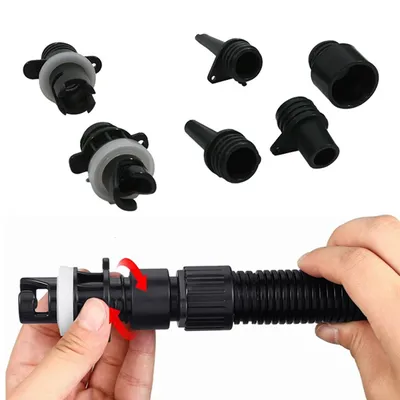 6Pcs Luftventil Adapter für SUP Board Aufblasbare Pumpe Adapter Paddle Boot Kajak Luft Ventil Pumpe Anschluss Reifen Luft kompressor Kit