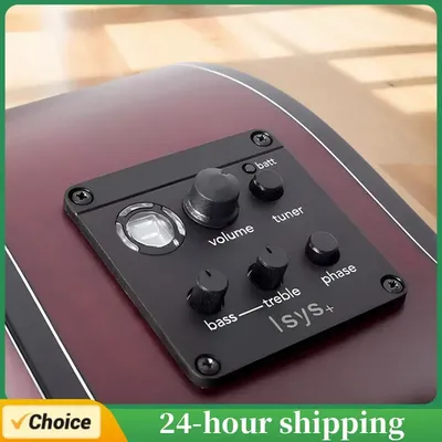 Akustische Gitarre Pickup Akustische Gitarre Vorverstärker Piezo Pickup Klassische Akustische Gitarre EQ Tuner Piezo Pickup für Fishman ISYS+