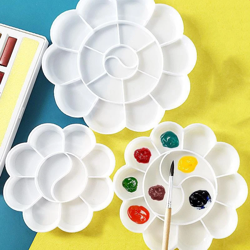 18-farbige Farbpalette, Pflaumenblüten-Farbpalette, große, verdickte chinesische Malerei, Acryl-Aquarellpalette