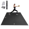 Extra große rutschfeste Trainingsmatte für Yoga, Fitnessstudio, Fitness und Pilates, 2,1 x 1,5 m Trainingsoberfläche