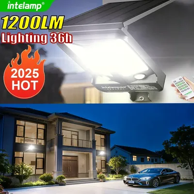 2025 1200LM High Power Solar-Led-Licht Im Freien Leistungsstarke Außen Motion Sensor Solar Lampe Wasserdicht Garten Wand Hof Straße Lampe
