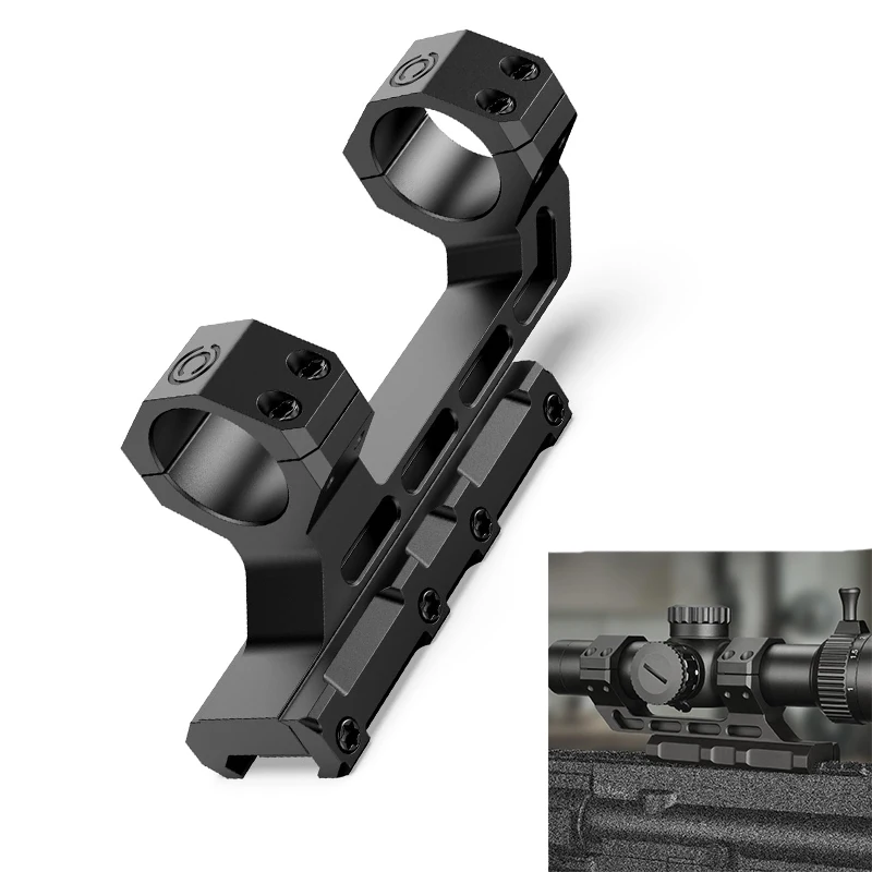 CVLIFE Freischwinger-Zielfernrohrhalterungen, versetzte Doppelring-Einteiler-Optik-Zielfernrohrhalterung, 1 Zoll/30 mm Rohr, 1,57 Zoll Höhe für Picatinny-Schiene Image