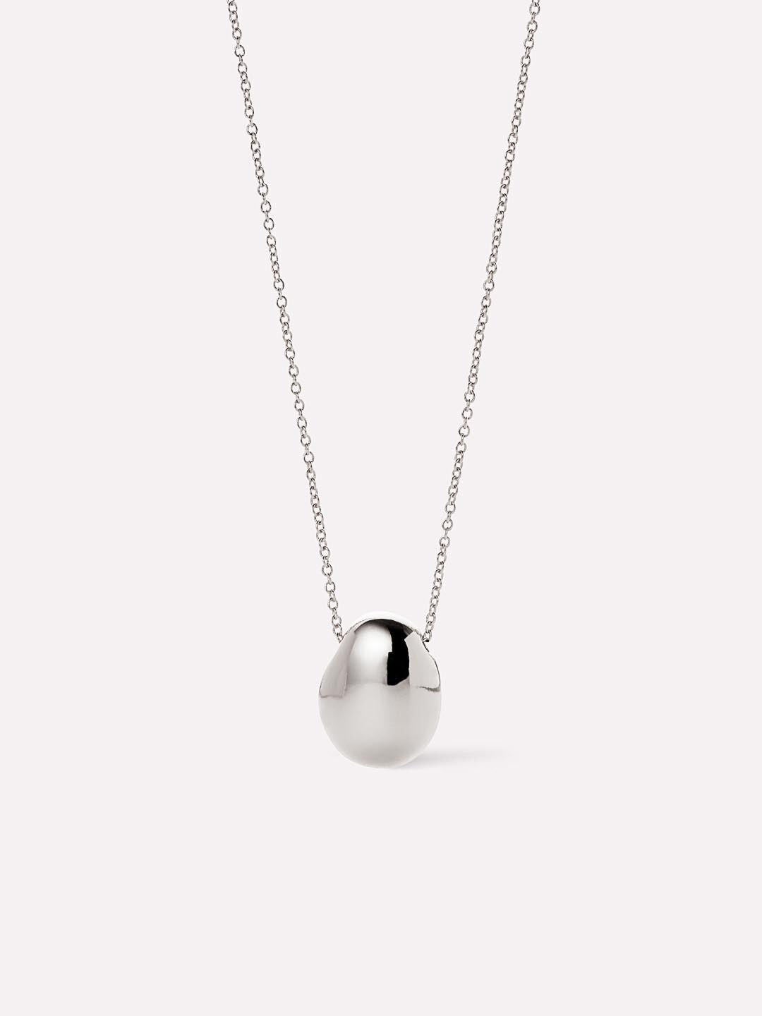 Women's Pebble Mini Pendant Necklace by Ana Luisa in Silver (Size OS)