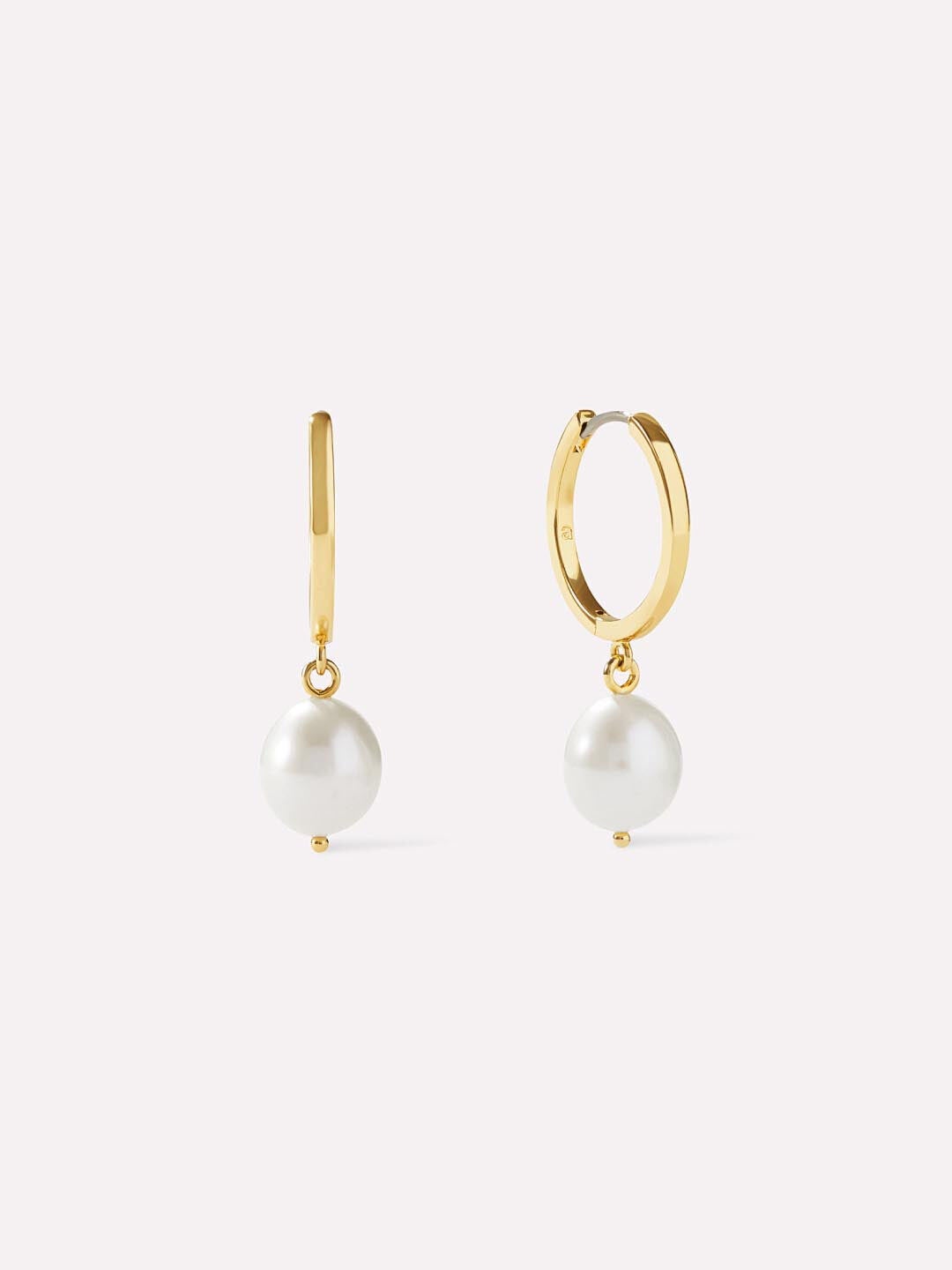 Women's Medium Frida Pearl Hoops by Ana Luisa in Gold (Size OS)