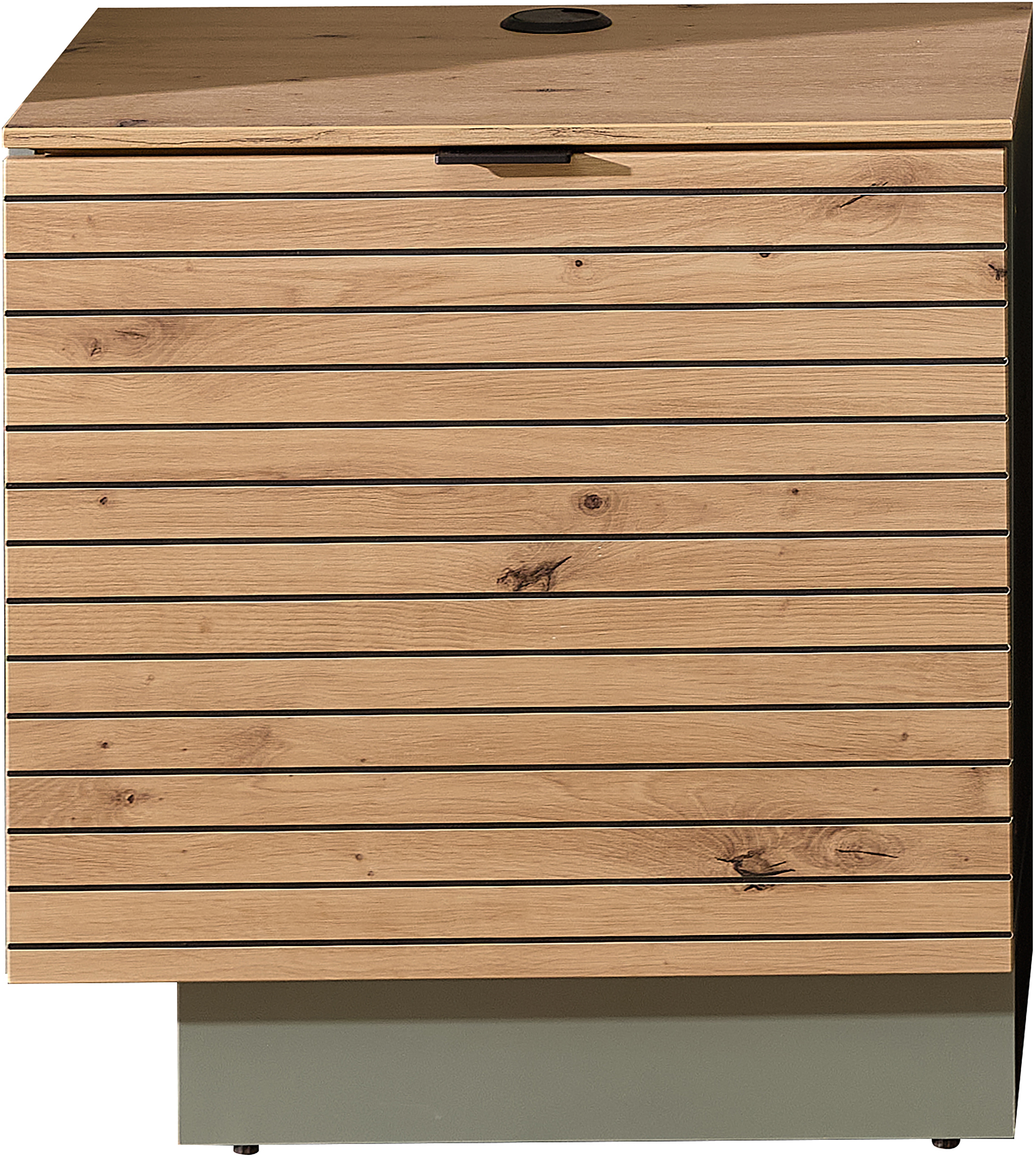 TV-Schrank INNOSTYLE "INA TV-Lowboard, 60 x 51 x 44 cm (B/H/T)", schilfgrün, artisan eiche, B:60cm H:51cm T:44cm, ABS-Kunststoff, Holzwerkstoff, MDF, Metall, Schränke, stehend/hängend verwendbar, 1 türig, Softclose