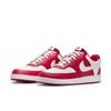 Sneaker NIKE SPORTSWEAR "COURT VISION LO", Gr. 47,5, gym rot, summit weiß, Synthetik, sportlich, Schuhe, inspiriert vom Design des Nike Air Force
