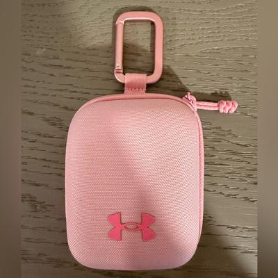 Under Armour Accessories | Under Armour Pink Card And Key Zipper Holder Mini Case With Clip | Color: Pink | Size: Os