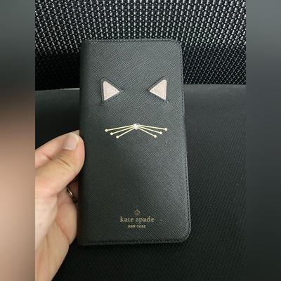 Kate Spade Cell Phones & Accessories | Kate Spade Black Cat Phone Wallet - Dims 3in By 6in | Color: Black/Gold | Size: Os
