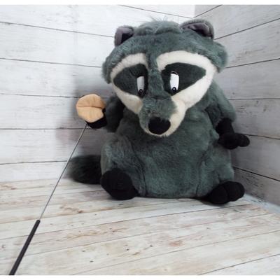 Disney Toys | Disney Kashmier Toy Corp Large 20" Plush Full Body Raccoon Puppet | Color: Black/Gray | Size: Osbb