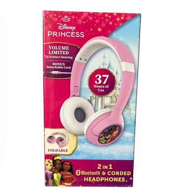 Disney Other | Disney Princess Pink Bluetooth Headphones | Color: Pink/White | Size: 4-8 Years
