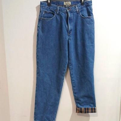 Levi's Jeans | Ll Bean Blue Denim Jeans Flanel Lined, Relaxed Fit, Gentle Used, Sz 34x30 | Color: Blue | Size: 34