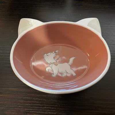 Disney Cat | Disney Marie The Cat Cat Food Dish 1.25 Cup | Color: Pink/White | Size: Os