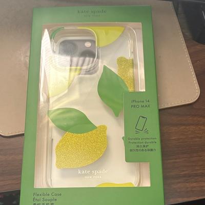 Kate Spade Cell Phones & Accessories | Kate Spade Green And Yellow Lemon Iphone 14 Pro Max Case | Color: Green/Yellow | Size: Os