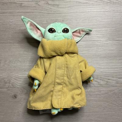 Disney Toys | Disney Star Wars The Mandalorian Child Grogu Baby Yoda Plush 10 " Stuffed Doll | Color: Green/Tan | Size: 10 Inches