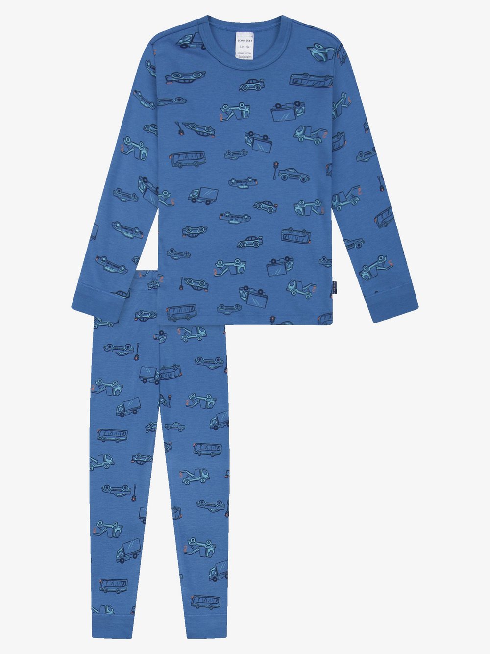 Schiesser Pyjama Jungen blau, 128 Image