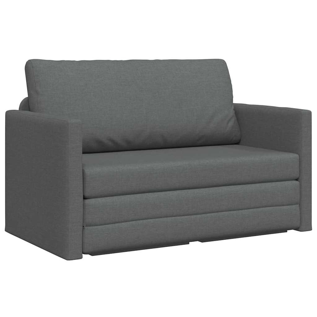 vidaXL Sofa Bett Dunkelgrau 124 x 71 x 78 cm Stoff Image