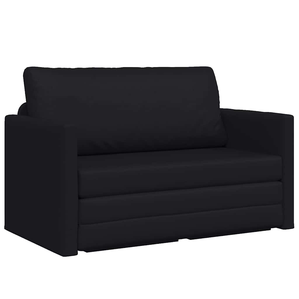 vidaXL Schlafsofa 110cm Schwarz Kunstleder Image