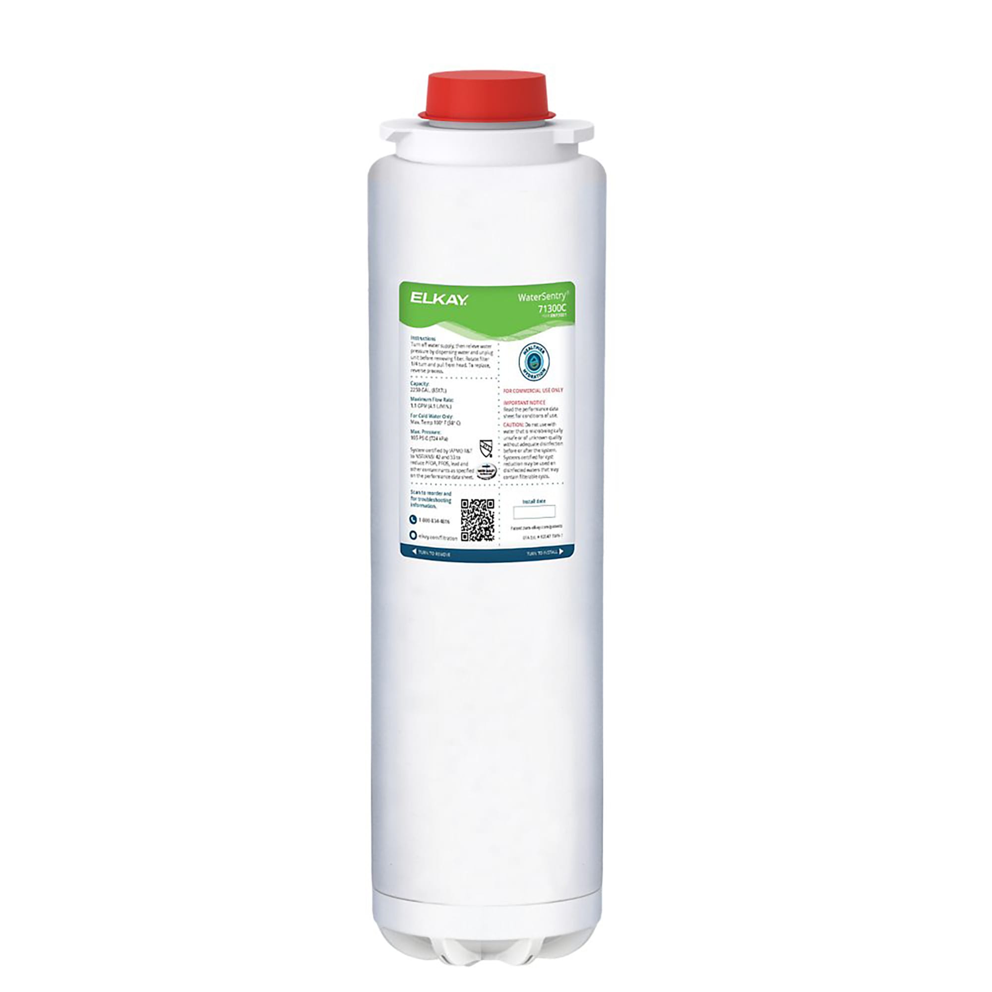 Elkay 71300C WaterSentry Replacement Filter for Bottle Fillers