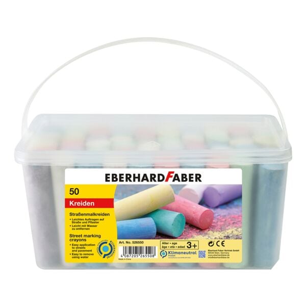 EBERHARD FABER 50er-Pack Straßenmalkreiden weiß