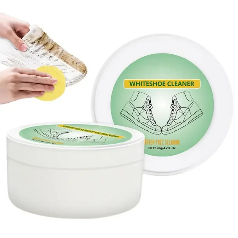 120g White Shoe Cleaning Cream Stain Removal Cream for White Shoe Household Cleaning Supplies White Shoe Care Tool