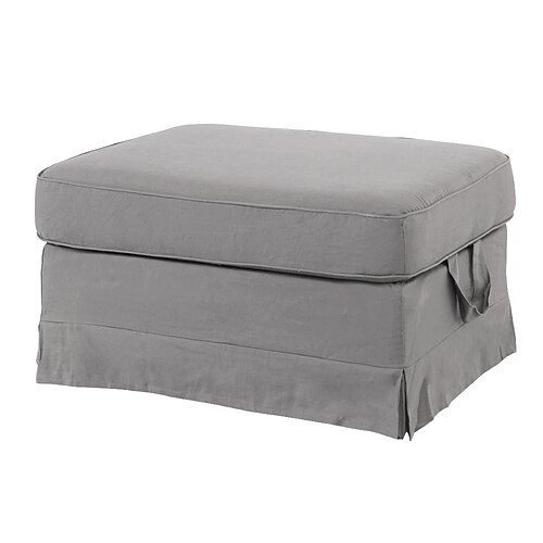 Ektorp Schuhbankbezug, einfarbiger, gesteppter Schonbezug aus 100 % Baumwolle, langlebiger, rutschfester Schutz für den Eingangsbereich oder das Zuhause Image