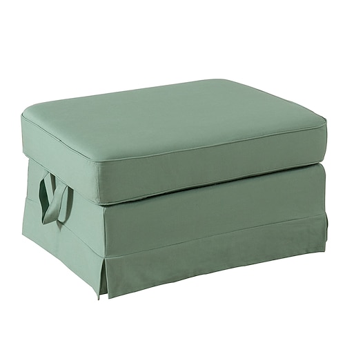 Ektorp Schuhbankbezug, einfarbiger, gesteppter Schonbezug aus 100 % Baumwolle, langlebiger, rutschfester Schutz für den Eingangsbereich oder das Zuhause Image