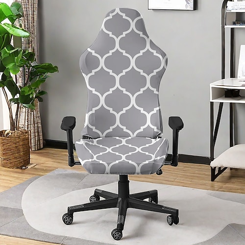 Stuhlbezug mit geometrischem Aufdruck für die Küche, Schonbezug aus Polyester, strapazierfähiger, rutschfester Stuhlschutz für Esszimmer und Zuhause