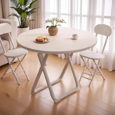 Folding Dining Table Household Small Apartment Eating Square Table Balcony Portable Dining Table Simple