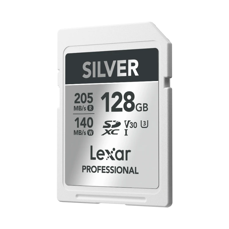 Lexar Professional SILBER SD-Karte High Speed 205 MB/s 4K V30 U3 UHS-I SDXC-Speicherkarte 64 GB 128 GB 256 GB für Kamera Image