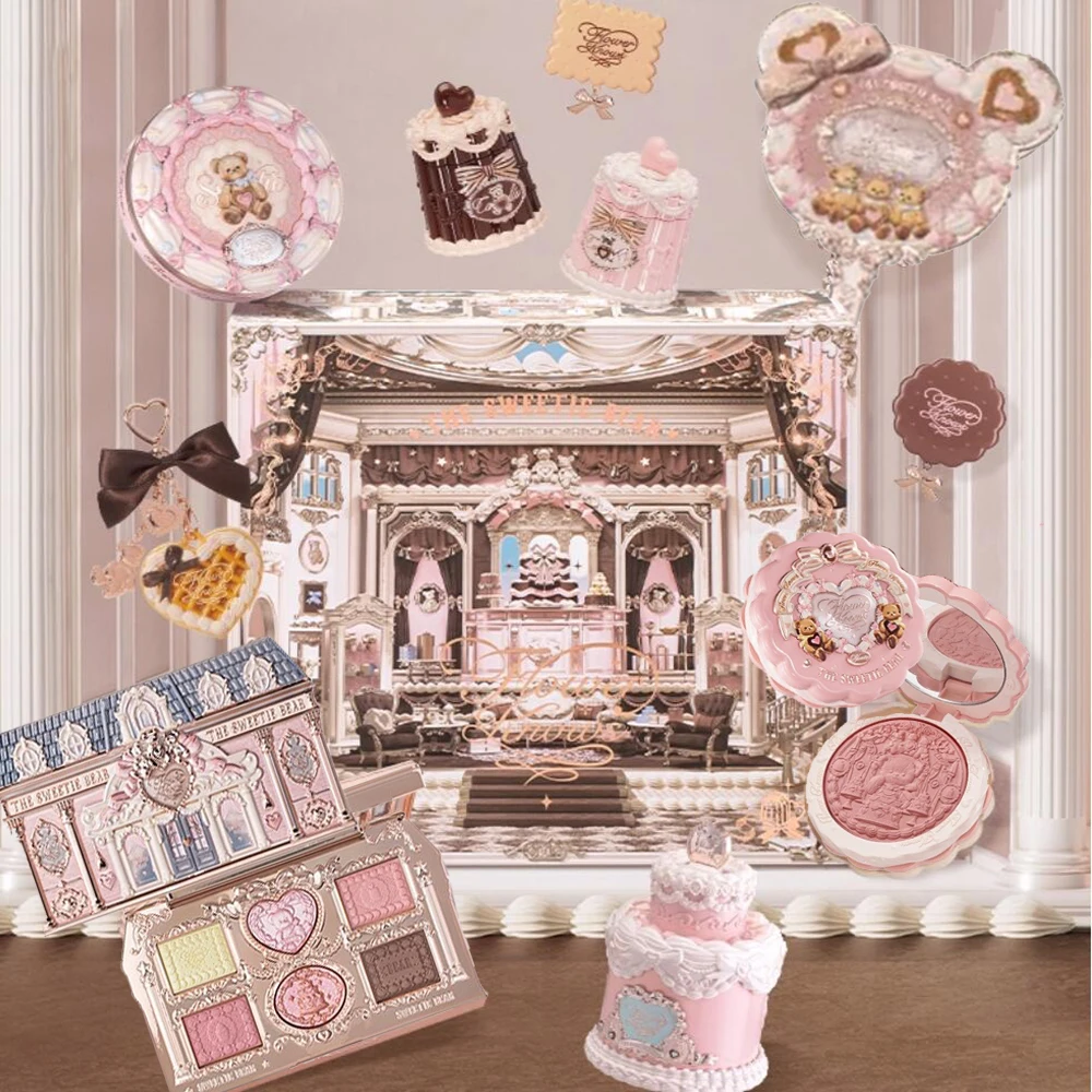 Flower Knows SWEETIE BEAR Make-up-Box Geschenkset All-in-One Parfüm Schimmer-Lidschattenpalette Rouge Lip Jelly Box 10 Stück Image