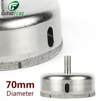 70mm Diamond Tipped Hole Saw Diamond Coated Drill Bit Tile Ceramic Marble Drill Bit for Tile, Glass, Ceramics, Porcelain, Marble