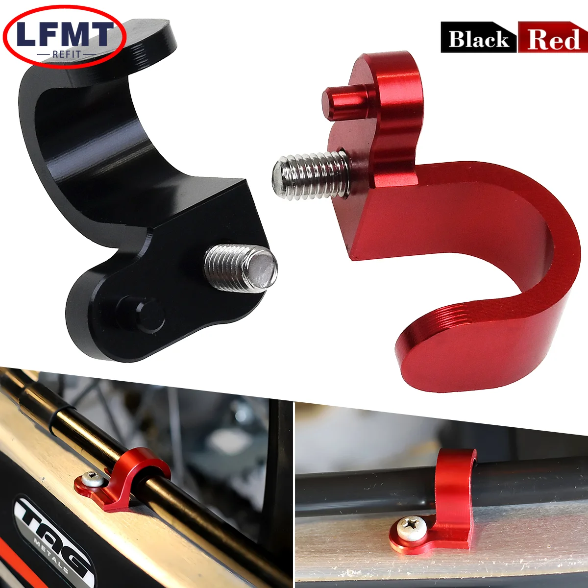 Für Honda CRF230M CRF230L CRF250L CRF300L XR250L XR250R XR400R XR600R XR650R XR650L Motorrad CNC Brems Kabel Klemme Linie Halter Image