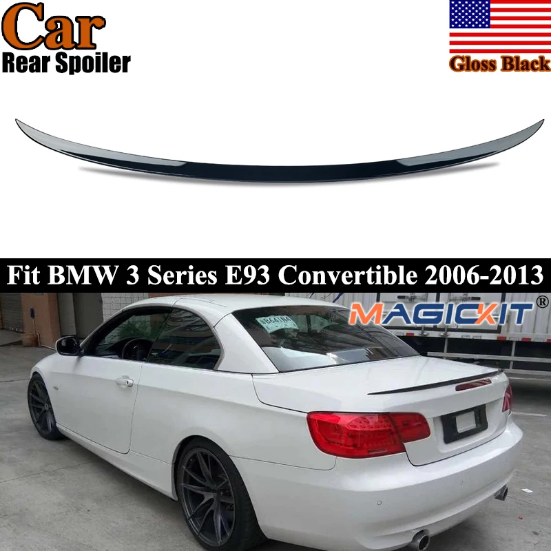 M3 Style glänzend schwarze Heckspoiler-Flügellippe für BMW 3er E93 335i 335is 328i Cabrio 2006-2013 Heckflügel Magickit Image
