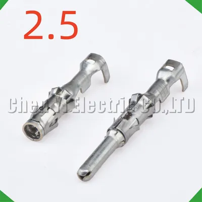 50 Pcs 2.5 mm Male or Female wire Crimp Pins For 929974-1 929967-1 Sheath Automotive Connectors Wire harness Plug