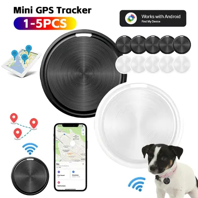 Mini-GPS-Tracker für Android, Artikellocator, Hunde-Tracker, Brieftaschen-Tracker, unterstützt Google, Find My für Auto, Kinder, ältere Menschen, Haustiere, Gepäck