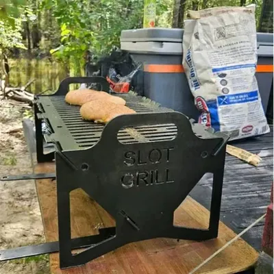 Stainless Steel Collapsible BBQ Grill Compact And Portable Charcoal Barbecue Tabletop Barbecue For Camping Picnics 40x22x10 cm